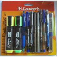 Highlighters Pens Pencils Mechanical Pencils Leads Executive Set Luxor 1355/12CS