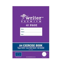 Exercise Book A4 8mm Ruled 48 Page Pack 20 E848 EB6500 Writer Premium