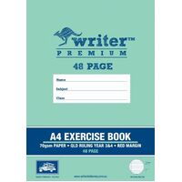 Exercise Books A4 48 Page Qld Year 3/4 Pack 20 Writer Premium EB6534 EY34 queensland only