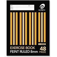 Exercise Books 225 x 175mm 8mm Ruled 48 Page Olympic 140736/00111 Pack 20 