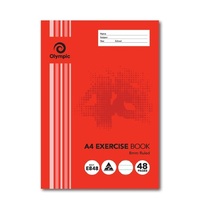 Exercise Books A4 8mm Ruled  48 Page Pack 20 E848 Olympic 140748 00404 #97048 100697234