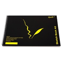 Sketch Book A3 40 Page Non Perforated Spiral Quill Q533N 10510 Pack 10