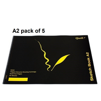 Sketch Book Quill A2 Spiral bound Q532 10532 - pack 5 #100851337