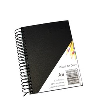 Visual Art Diary A6 White pages 110gsm 60 Leaf Quill SWVA6 - each 120X150MM