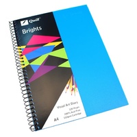 Visual Art Diary  A4 White page 60L 110gsm 120 pages Quill Brights Marine Blue
