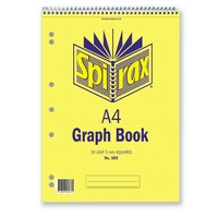Graph Pad  5mm A4 30 Leaf Pack 10 Spirax 585