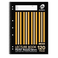 Lecture Book A4 120 page pack 10 Olympic 140768 60 leaf side open 00870 SL870 