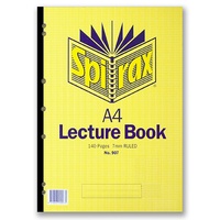 Lecture Pad A4 140 page pack 10 907 42418 side glued