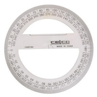Protractor 100mm 360 degree - each Celco #0307600 20131