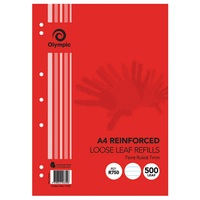 Loose leaf Refills A4 500s Olympic 7mm Ruled Reinforced 141422 - pack 500 #R750