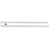Ruler 300mm Plastic Clear Marbig 975317P 30cm