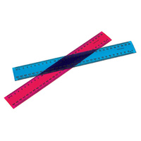 Ruler 300mm Plastic Fluorescent Marbig 975618 300mm 