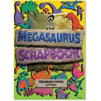 Scrap Book 330x245mm 64 Page Megasaurus Bond 140777 pack 10 Olympic 