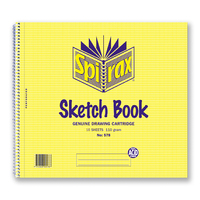 Spirax 578 Sketch Book 247x270mm Pack 10 Side Opening 16 Leaf 