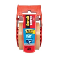 Tape Packaging 3M Shipping 48x20m Scotch 143 Tan Roll + Dispenser 