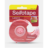 Label-it Tape Sellotape 18x15m 960520 dispenser roll