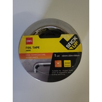 FOIL Tape Deli 100 Micron 48mm x 20m A650 PAPER BACKED EA650 High temperature resistance