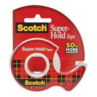 Tape Super Hold Cat 198 + Dispenser 19x16.5m 3M Scotch ¾ inch