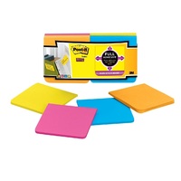 Post It Note 76x 76 F330-12SSAU Super Sticky pack 12 3m Assorted Ultra Standard #70007052973