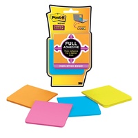 Post It Note F330 4SSAU 76x 76 Super Sticky pack 4 assorted colours Post-it® Super Sticky Full Adhesive Notes,