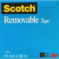 Tape Invisible 3m Magic 811 Removable 18x66m 1x roll