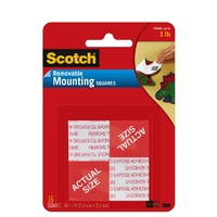 Mounting Tape Foam Squares Removable 25x25mm 108-MED 3m 