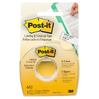Correction Tapes Post It Cover Up Tape 652 8.4x17M Made of paper you can cover up and photocopy without lines