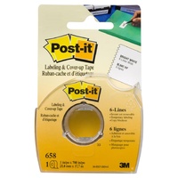 Correction Tapes Post It Cover Up Tape 658 25.4x 7M paper tape cove and photocopy without line