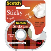 Tape Everyday 3M Office 502 18x25m Clear 1 roll Dispenser Was Economy #500 #7012869398