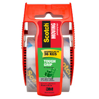Tape Packaging 3M Moving 48x20m Scotch 150-AU Clear Roll + Dispenser Tough Grip