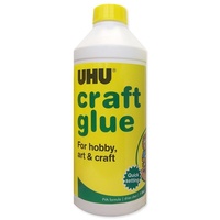 Paste Glue UHU 1 Litre 49105 Craft Glues Adhesive 