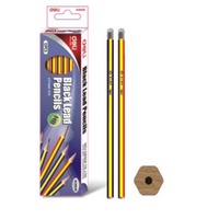  Pencil Rubber Tipped HB Pack 12 cheapest pencils that still work Deli 