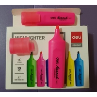 Highlighter  Deli Pink Box 10