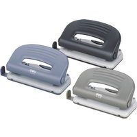 Paper Punch 2 hole  12 Sheet Deli assorted colours 0118 Standard Office Paper Punch