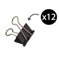  Foldback Clip 41mm Box 12 Standard Office Double Clips