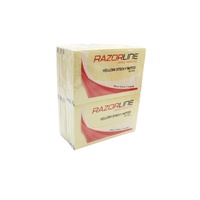 Sticky Notes Pad 76x127 pack 12 Large Yellow Razorline RZ7320 
