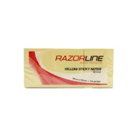 Sticky Notes Pad 38x50 Pack 12 small Yellow Razorline RZ7310 
