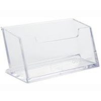 Business Card Stand Acrylic Deli 7623 clear plastic