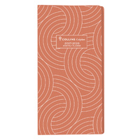 Diary 2027 2028 Planner 11W B6/7 MONTH TO VIEW 2 year ORANGE Colplan 11W.V44-26 91x182mm closed 186x180mm open