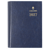 Diary 2027 Sterling A7 133P.P59-27 POCKET 1 Day to page BLUE with pencil 74x105