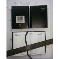 Diary 2027 Sterling A7 POCKET 133P.P99-27 1 Day to page Black with pencil 74x105mm