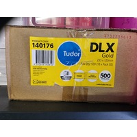 Envelope 235x120 DLX [PnS] Box 500 Tudor 140176 Gold Strip Peel and Seal #196917 #140176 pocket * opens short side 10302775