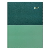 Diary 2027 VANESSA 145.V53-27 A4 Day to page TEAL (8am - 6pm, 1/2 hourly) 297x210mm 145.V53/61-27