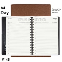 Diary 2027 VANESSA 145.V90-27 A4 Day to page Tan (8am - 6pm, 1/2 hourly) 145.V90