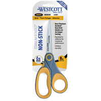 SCISSORS WESTCOTT 203MM NON-STICK TITANIUM BONDED STRAIGHT HANDLE 14849