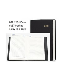 Diary 2027 Belmont 157.V99-27 B7R 1 Day Pocket 125x80mm Black PVC Collins 157v99