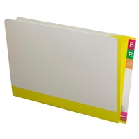 Fullvue Shelf Lateral File White Avery 165715YEL Yellow Tab & Spine box 100 