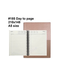 Diary 2024 VANESSA 185.V49 A5 Day to page Rose Gold (7am - 8pm, hourly) 210x148mm 185.V49 #185.V49-24