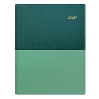 Diary 2027 Vanessa 185.V53/61-27 A5 Day to page TEAL Wire-O Bound (7am - 8pm) hourly 210x148mm