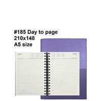 Diary 2027 Vanessa 185.V55-27 A5 Day to page Lilac Purple (7am-8pm, hourly) 210x148mm 185v55